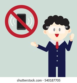 Construction ,Technician worker and smartphone sign,safety first concept ,vector illustrator