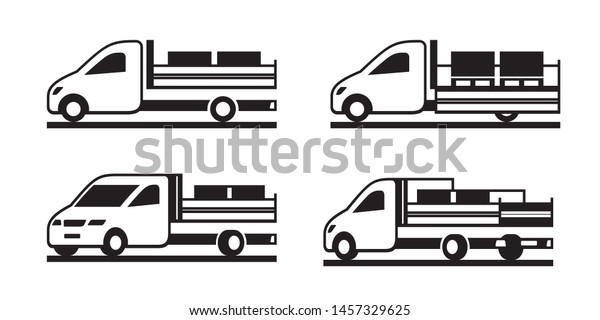 Construction tipper truck in different\
perspective - vector\
illustration