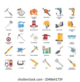 Construction Tool 1, Thin Line and Pixel Perfect Icons