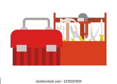 construction tool box isolated icon