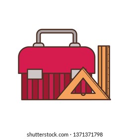 construction tool box isolated icon