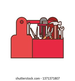 construction tool box isolated icon