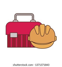 construction tool box isolated icon
