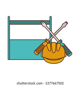 construction tool box isolated icon