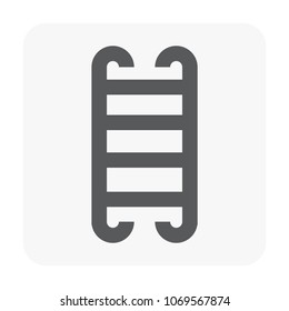 Construction tool and engineering icon on white.