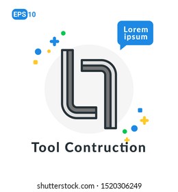 Construction Tool Flat icon . Used For web, logo, mobile app, User Interface and Infographic
