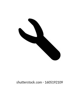 Construction tool icon. Repair key symbol. Logo design element