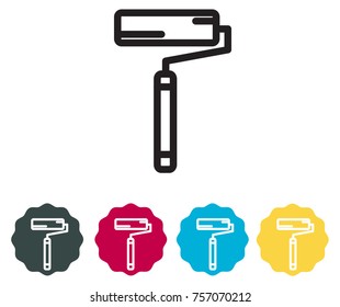 Construction Tool - Painting Roller - Icon