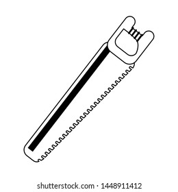 Construction tool saw isolated symbol vector illustration graphic design