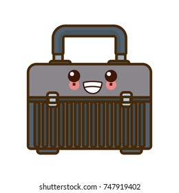 Construction toolbox isolated kawaii cartoon