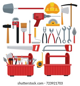 Construction toolbox service Vector Ilustration icon urban