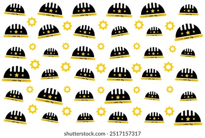 Construction tools background design for Labor day