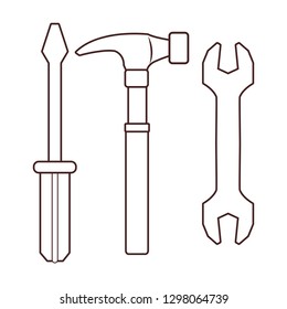 construction tools cartoon