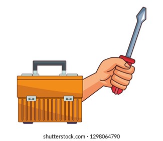 construction tools cartoon