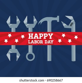 construction tools to celebrate labor day