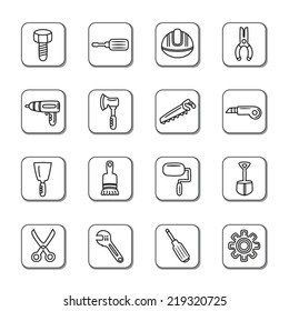 Construction Tools Doodle Icons
