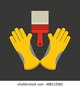 construction tools equipment icon vector illustration design