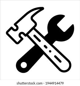 construction tools glyph icon,  real estate  web and mobile icon