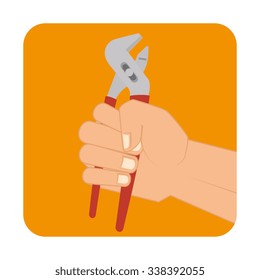Construction and tools graphic design icons, vector illustration eps10