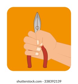 Construction and tools graphic design icons, vector illustration eps10