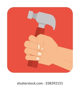 Construction and tools graphic design icons, vector illustration eps10