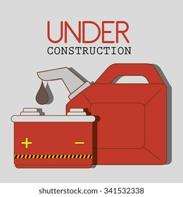 Construction and tools graphic design icons, vector illustration eps10