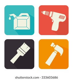 Construction and tools graphic design, vector illustration eps10.