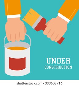 Construction and tools graphic design, vector illustration eps10.