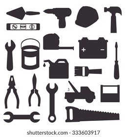 Construction and tools graphic design, vector illustration eps10.