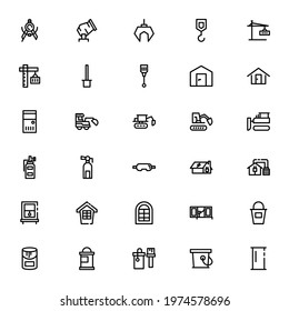 construction tools icon or logo isolated sign symbol vector illustration - Collection of high quality black style vector icons
