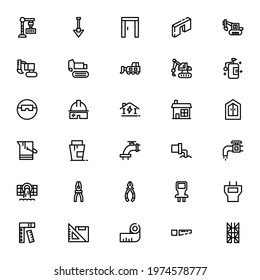 construction tools icon or logo isolated sign symbol vector illustration - Collection of high quality black style vector icons
