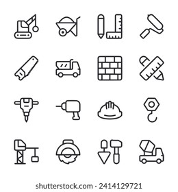 Construction and Tools icon set