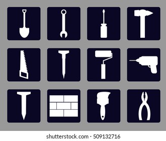 construction tools icons