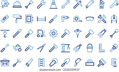 Construction and tools icons High-Quality Vector Icons Collection with Editable Stroke. Ideal for Professional and Creative Projects.