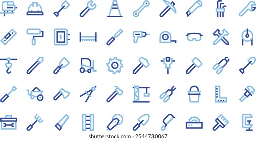 Construction and tools icons .. High-Quality Vector Icons Collection with Editable Stroke. Ideal for Professional and Creative Projects.