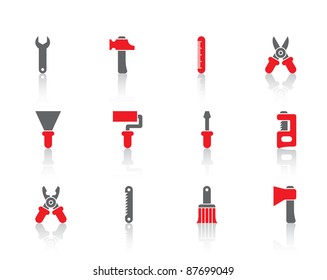 construction tools icons and logo