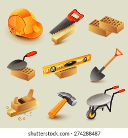 Construction Tools icons set