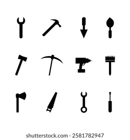 Construction Tools Icons vector design
