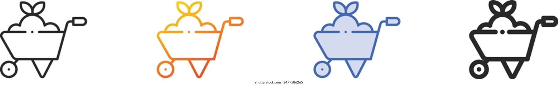 construction and tools icon.Thin Linear, Gradient, Blue Stroke and bold Style Design Isolated On White Background