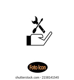Construction tools icon.Vector illustration eps10