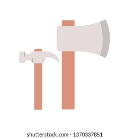 construction tools isolated icon