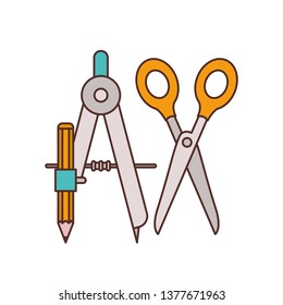 construction tools isolated icon