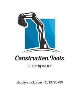 Diseño del logotipo o de la plantilla de símbolos de las herramientas de construcción