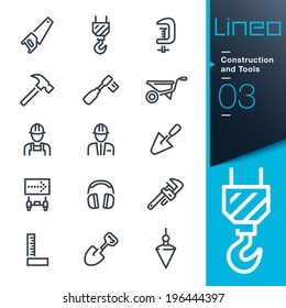  Construction and Tools outline icons