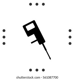  Construction tools. Perforate icon.
