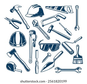 construction tools set for element design