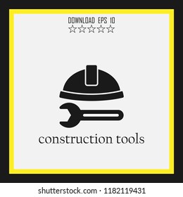 construction tools sketch vector icon