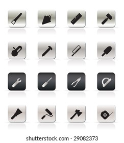 Construction Tools - Vector Icon Set