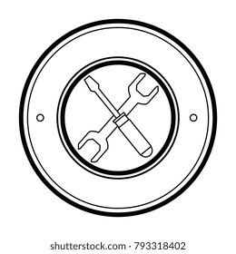 construction traffic signal with tools