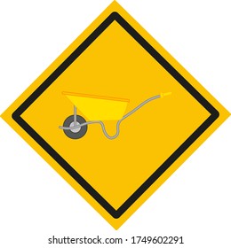 construction trolley. illustration for web and mobile design.